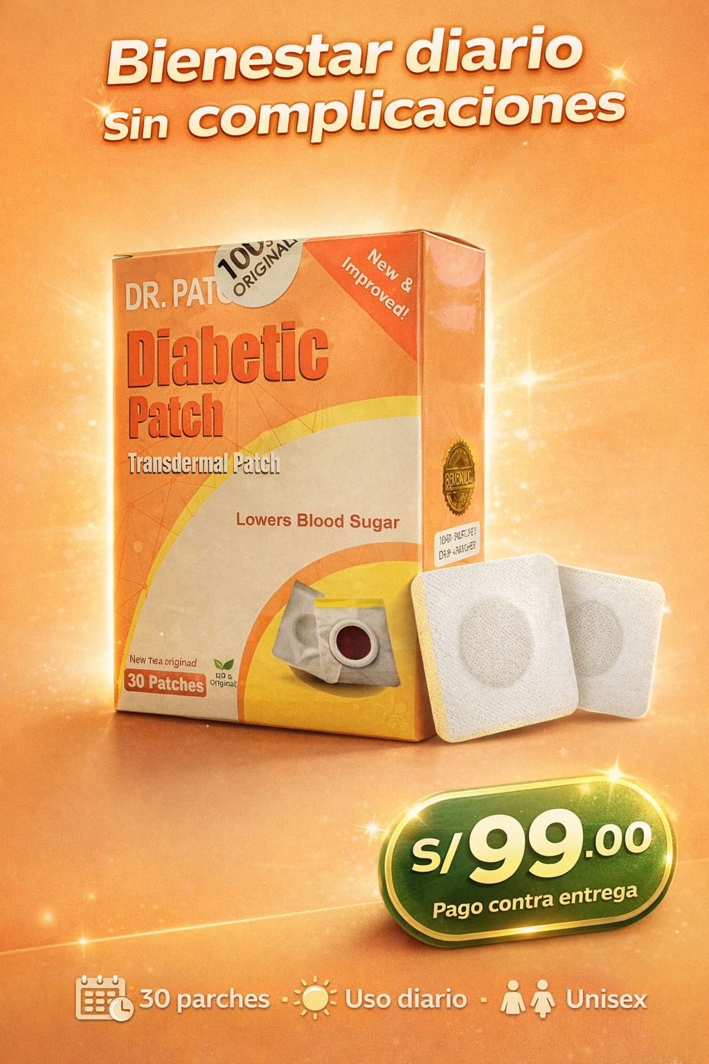 DIABETIC PATCH - ¿Estás listo para cuidar tu bienestar sin complicarte?